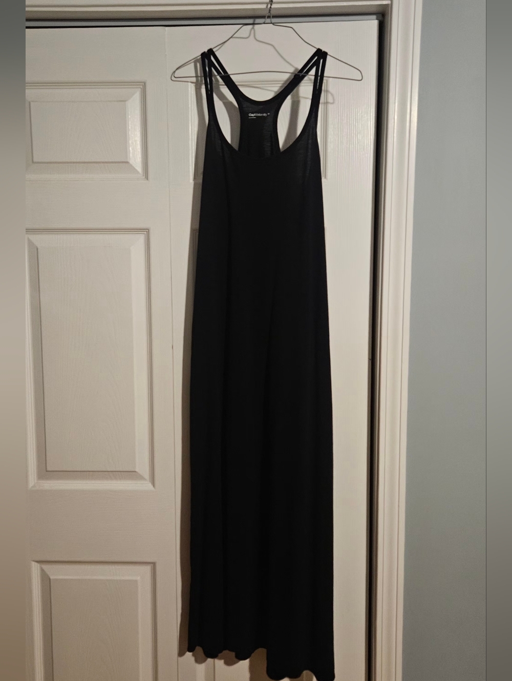 GAP Maternity Black Racerback Maxi Dress Size M